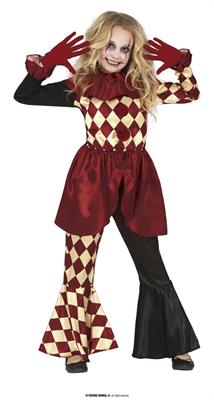 COSTUME CLOWN HORROR BAMBINA 5 - 6 ANNI