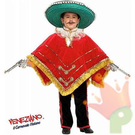 COSTUME MESSICANO IN VELLUTO TG 3-4-5-6