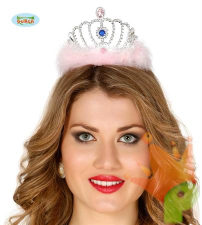 TIARA CON PIUME ARGENTO