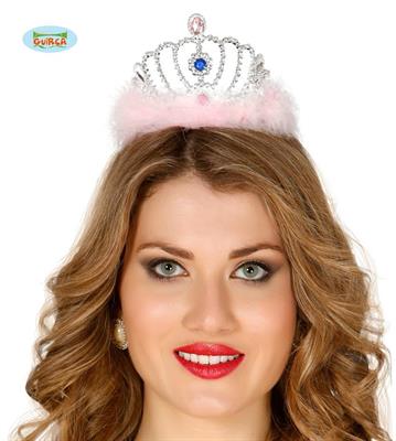 TIARA CON PIUME ARGENTO