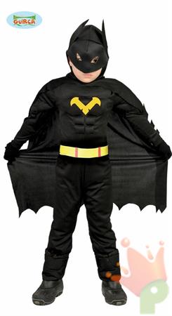 COSTUME SUPER EROE BAT BOY BAMBINO 10-12 ANNI