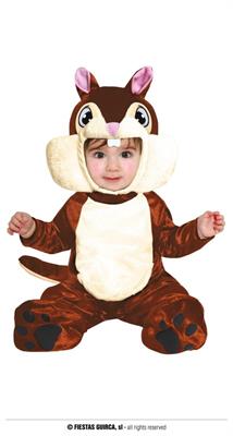 COSTUME SCOIATTOLO BAMBINO 12 18 MESI