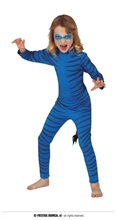 COSTUME GATTO FELINO BLU 5 6 ANNI