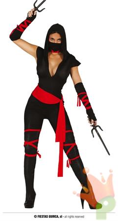 COSTUME NINJA DONNA TAGLIA XS-S