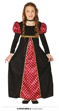 COSTUME DAMA MEDIEVALE TAGLIA 5-6 ANNI