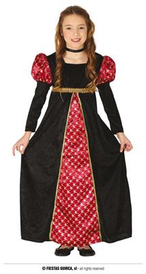 COSTUME DAMA MEDIEVALE TAGLIA 5-6 ANNI