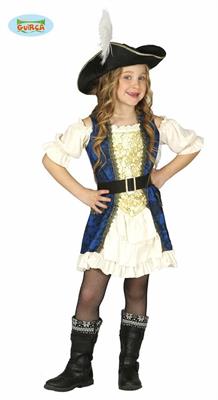 COSTUME PIRATA LUXURY BAMBINA 5-6 ANNI