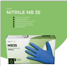 GUANTI IN NITRILE BLU NB35 TAGLIA L 100 PZ EASYPROTECT