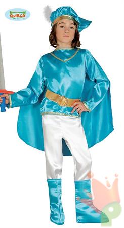 COSTUME PRINCIPE AZZURRO BAMBINO 3-4 ANNI