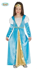 COSTUME DAMA MEDIEVALE BAMBINA 5-6 ANNI