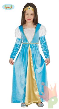 COSTUME DAMA MEDIEVALE TG. 10-12 ANNI