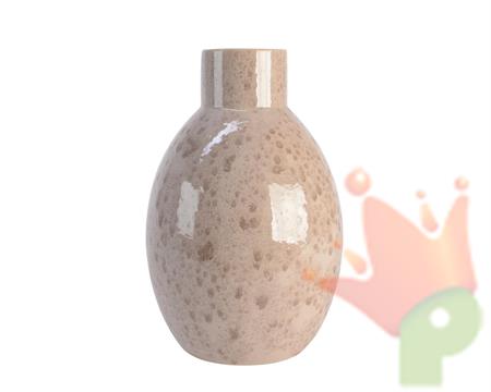 VASO IN TERRACOTTA BEIGE H.33,5X23 CM