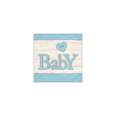 TOVAGLIOLI BABY LOVE BOY 33X33 CM 20 PZ