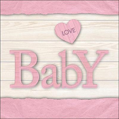 TOVAGLIOLI BABY LOVE GIRL 33X33 CM 20 PZ