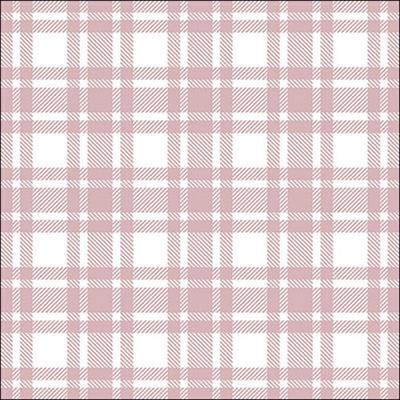 TOVAGLIOLI MOTIVO QUADRI ROSA PASTELLO 33X33 CM 20 PZ