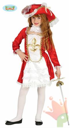 COSTUME MOSCHETTIERA BAMBINA 5-6 ANNI