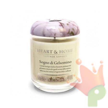 CANDELA HEART & HOME 340 G  SOGNO DI GELSOMINO