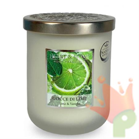 CANDELA HEART & HOME 340 G GOCCE DI LIME