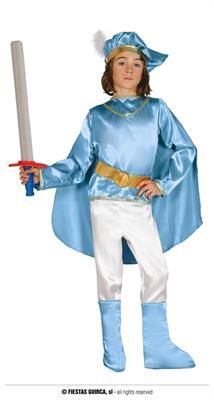 COSTUME PRINCIPE AZZURRO BAMBINO 7-9 ANNI