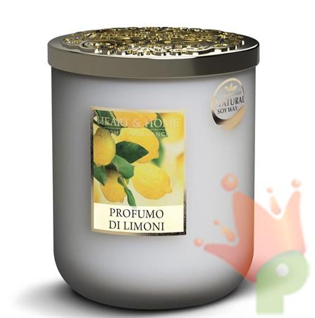 CANDELA HEART & HOME 320 G PROFUMO DI LIMONI