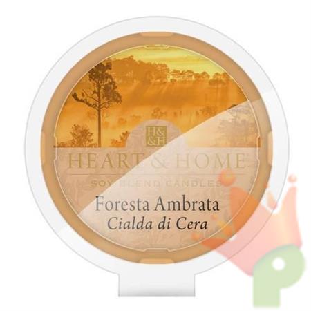 CIALDA IN CERA DI SOIA HEART & HOME 26 G FORESTA AMBRATA