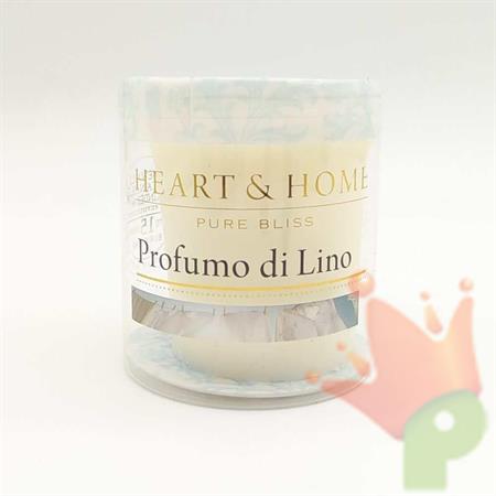 CANDELA HEART & HOME 53 G PROFUMO DI LINO