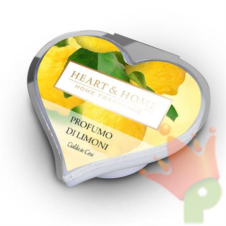 CIALDA IN CERA DI SOIA HEART & HOME 26 G PROFUMO DI LIMONI