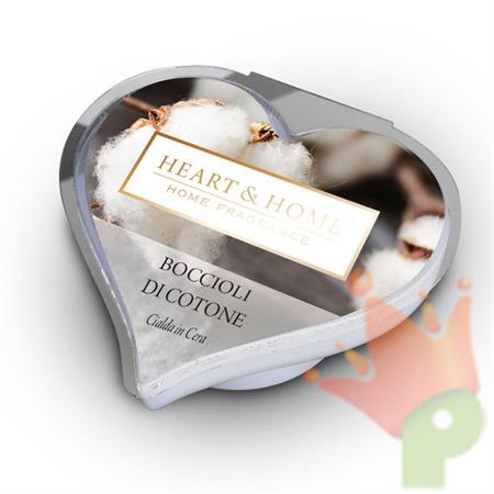 CIALDA IN CERA DI SOIA HEART & HOME 26 G BOCCIOLI DI COTONE