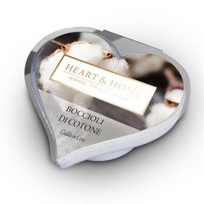 CIALDA IN CERA DI SOIA HEART & HOME 26 G BOCCIOLI DI COTONE