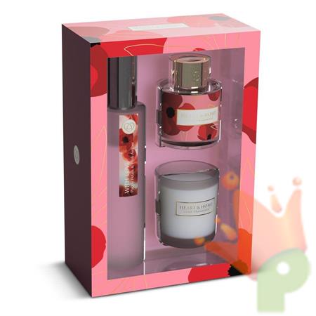 DIFFUSORE HEART & HOME SET  CANDELA E SPRAY