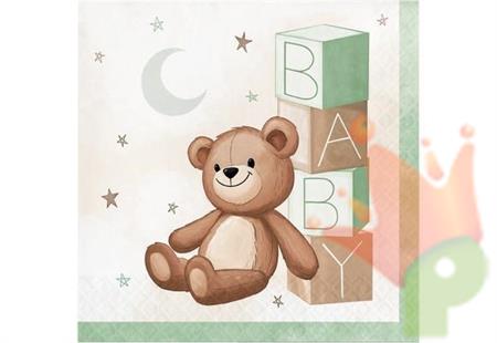 TOVAGLIOLI BABY ORSETTO 33X33 CM 16 PZ