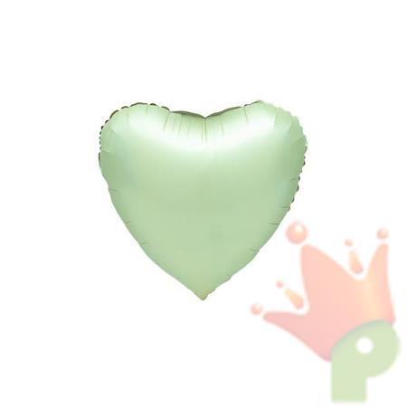 PALLONCINO MYLAR CUORE VERDE SALVIA 45 CM