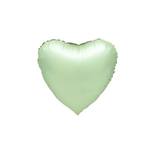 PALLONCINO MYLAR CUORE VERDE SALVIA 45 CM