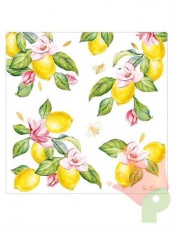 TOVAGLIOLI LEMONY 33X33 CM 16 PZ