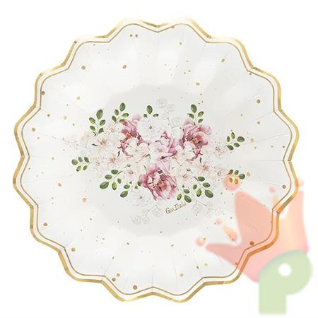 PIATTI FONDI QUEEN ROSE 24 CM 8 PZ