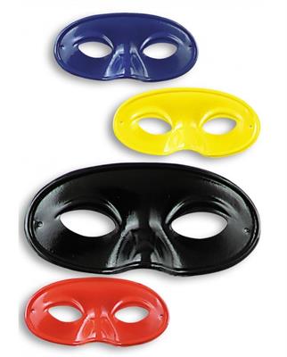 MASCHERA DOMINO IN PLASTICA COL ASS.