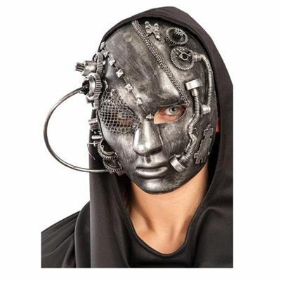 MASCHERA STEAMPUNK ARGENTO