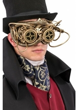 MASCHERA STEAMPUNK ORO