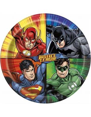 PIATTI JUSTICE LEAGUE 22 CM 8 PZ