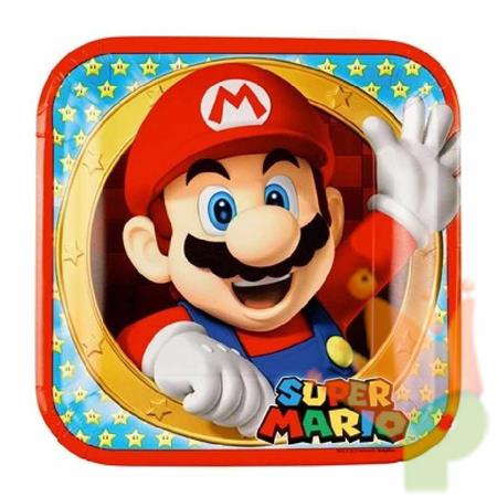 PIATTI IN CARTA SUPER MARIO 23 CM