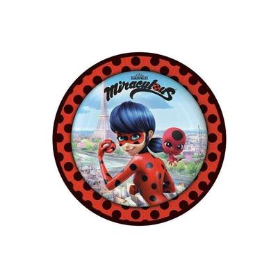 PIATTI IN CARTA MIRACULOUS LADYBUG 23 CM 8 PZ