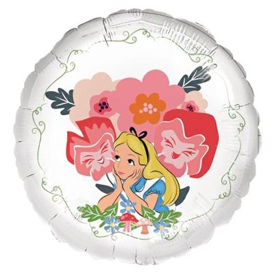 PALLONCINO MYLAR ALICE NEL PAESE DELLE MERAVIGLIE 43 CM