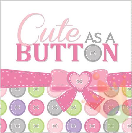 TOVAGLIOLI 33X33 CUTE BUTTON GIRL #