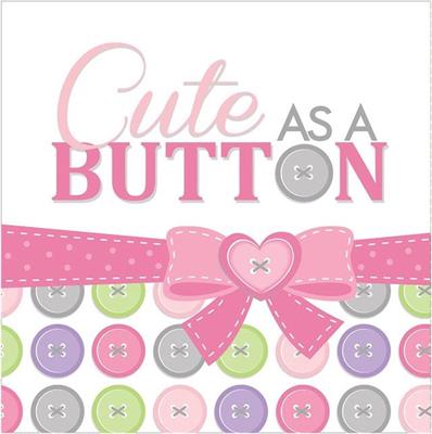 TOVAGLIOLI 33X33 CUTE BUTTON GIRL #