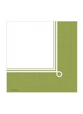 TOVAGLIOLI LINO GREEN 33X33 CM 16 PZ