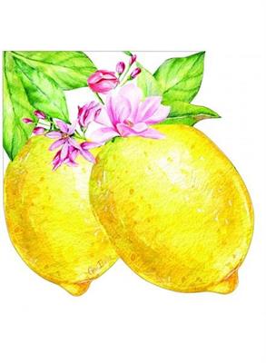 TOVAGLIOLI SAGOMATI LEMONY 33X33 CM 16 PZ