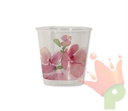 BICCHIERI KRISTALL 300CC PINK FLOWERS 8PZ