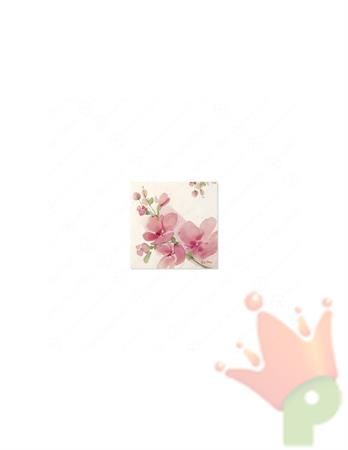 TOVAGLIOLI 33X33 3V PINK FLOWERS 20PZ