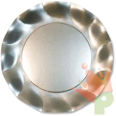 PIATTI GRANDI 27 CM ARGENTO SATINATO 8 PZ