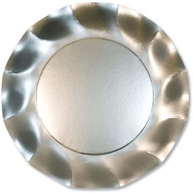 PIATTI GRANDI 27 CM ARGENTO SATINATO 8 PZ